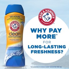 (4 pack) ARM & HAMMER Clean Scentsations In-Wash Scent Booster