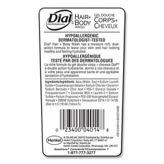 Dial Professional 04014 7.5 oz Hair + Body Wash – Neutral Scent (24/CT) New