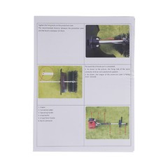 Gas Power 52CC Handheld Sweeper Broom Driveway Turf Artificial Grass Snow Clean