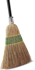 Yocada Heavy-Duty Corn Broom Commercial Indoor Outdoor 59.8 inch Black