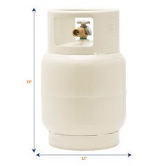 20 LB Floor Buffer Propane Tank with Vapor Valve and Level Gauge Steel New