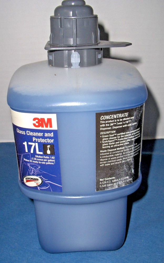 3M Glass Cleaner & Protector Concentrate 17L, 2L, Twist ‘n Fill Dispenser
