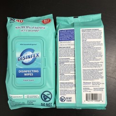 Disinfex Disinfecting Wipes Fresh Scent Cleaning 2-Pack Set EPA # 98194-1