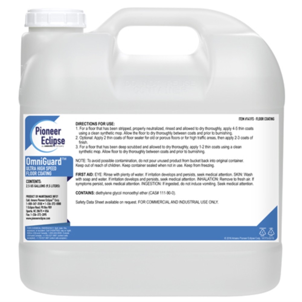 Lot of 2 Pioneer Eclipse OmniGuard Floor Finish – 2.5 Gal.
