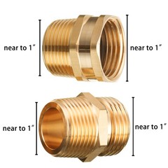 JOEJET Garden Hose Connector, 3/4” GHT Female to NPT, Brass