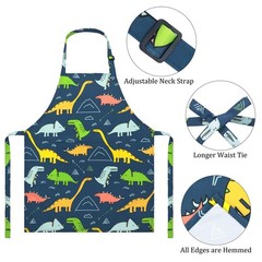 Kids Apron for Boys, Unisex Apron With Adjustable Neck strap, Kitchen Bib Apr…