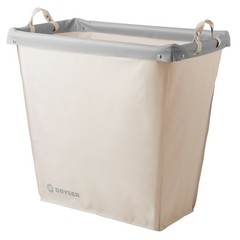 Round Replacement Commercial Laundry Hamper Canvas Bag for Model 320L White