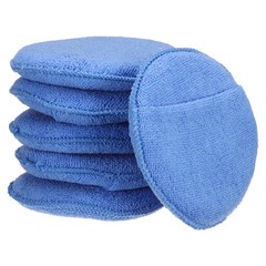 6pcs Microfiber Car Wash Sponge 6″x6″ Non-Scratch Foam Applicator Pads Blue