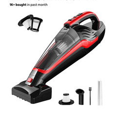 Powools Cordless Handheld Pet Hair Vacuum Motorized Brush Bagless + Tools