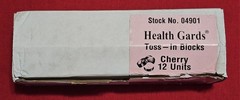 Health Guard CHERRY Toss-In Blocks Para Block Urinal Cakes PACK OF 12 NOS VTG