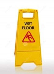 SunnyCare 24.5 in Height Warning Sign-Safety Paper Dispensers