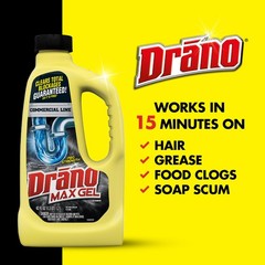 Drano Max Gel Drain Clog Remover and Cleaner for Shower or 42 oz (Pack of 1)