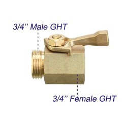 M MINGLE Heavy Duty Brass Garden Hose Shut Off Valve, Garden Hose Female End …