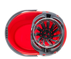 O-Cedar QuickWring Bucket, 2.5 Gallon Mop Bucket with Wringer, Red