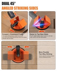 Floor Gap Fixer Tool for Laminate & Vinyl Flooring, 120 mm Orange