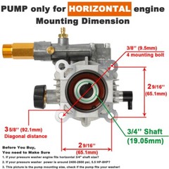 Motor Power Pressure Washer Water Pump for Karcher G3050OH, G3050OH, Honda GC190