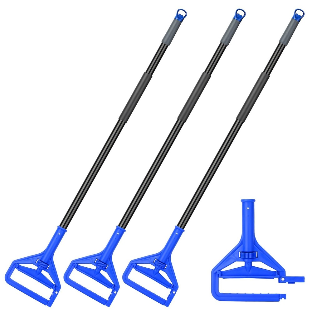 KeFanta 60 Inch Mop Handle Commercial Heavy Duty,Industrial Metal Mop Stick R…