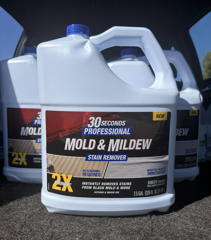 30 Seconds Mold & Mildew Stain Remover 2.5 gal for Wood, Concrete, Plastic