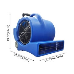 110V 3 Speed 5650CFM Air Mover Wet Carpet Water Dryer Floor Blower Fan 900W