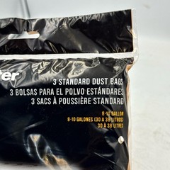 Vacmaster Standard Dust Bags 8-10 Gallon VDBM Dry Pick-up Reduces Clogging (3PK)