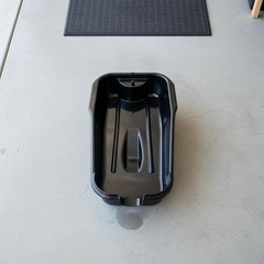 2.5 L Motorcycle Oil Drain Pan Sturdy Plastic Anti Splash Oil Pan for Workshop