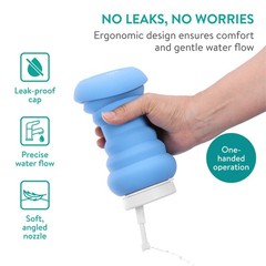 Cynpel Foldable Peri Bottle – Compact Leak-Proof Portable Travel Bidet Blue