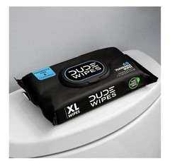 Dude Flushable Wipes XL Moisturizing Fragrance Free Multi-Surface 8 Packs