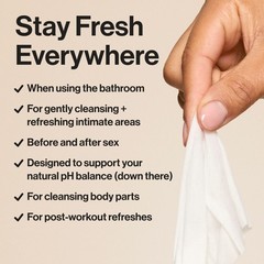 The Honest Company Hypoallergenic Flushable Wipes Sensitive Skin 42 Ct Pack of 3