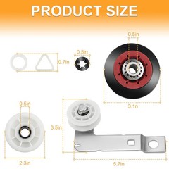 [Newest] 4392067 Dryer Repair Kit and W10837240 Idler Pulley for…