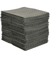 Brady Mro100 Sorbent Pad, 26 Gal, 15 In X 19 In, Universal, Gray, 100 Pk