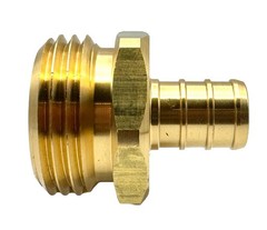 GRIDTECH (2 pack) Brass Garden Hose Adapter Fitting, 1/2″ and 3/4″,