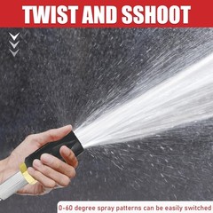 2-3 GPM High Pressure Twist Nozzle, Adjustable Downstream Soft Wash Black