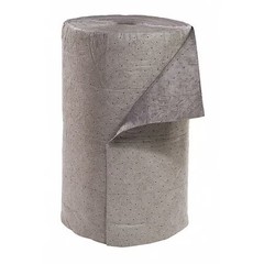 Spilltech Grb300s Sorbent Roll, 59 Gal, 30 In X 300 Ft, Universal, Gray,
