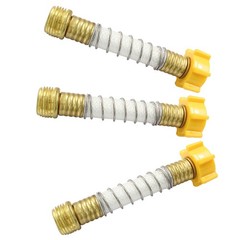Jiozermi 3 Pcs Flexible Hose 14.5 cm long and in diameter, Yellow