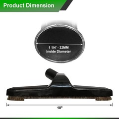 Selgo Universal 1 ¼ Inch (32mm) Black Vacuum Cleaner 1 Brush Only,
