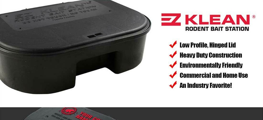 12 EZ KLEAN Rat / Mice / Mouse / Rodent Control Bait Stations 2 Keys