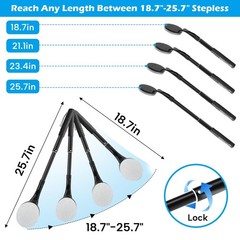 Lotion Applicator for Back, 25.7” Long Handle Back Applicator, Black