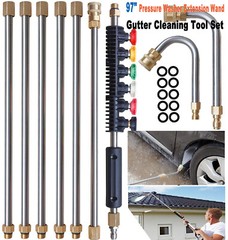 4000PSI High Pressure Washer Extension Wand Replace Lance Gutter Cleaner Nozzle