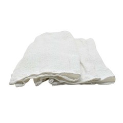 PT727 14 Inch x 17 Inch White Terry Mop Towel – 100% Cotton – 3/Pack