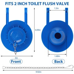 2 Inch Toilet Flapper Replacement Kit – Universal Stopper Blue