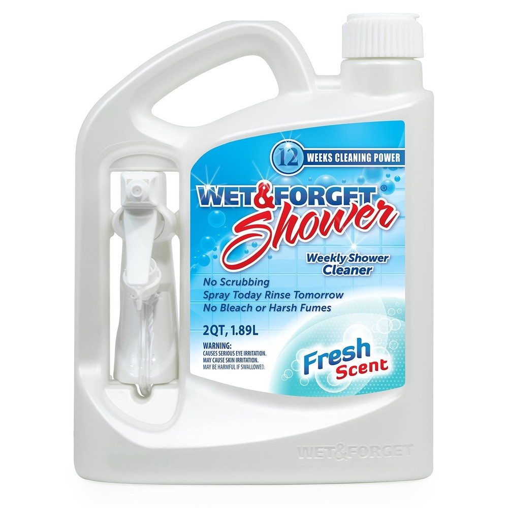 Wet & Forget Shower Cleaner Spray 64 Fl Oz (Pack of 1), Fresh Scent