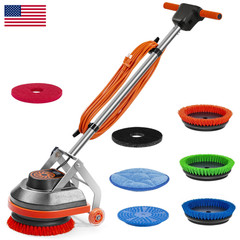 Hhq Commercial Floor Scrubber Machine 13 Heavy Duty Orbital Floor Cleaner