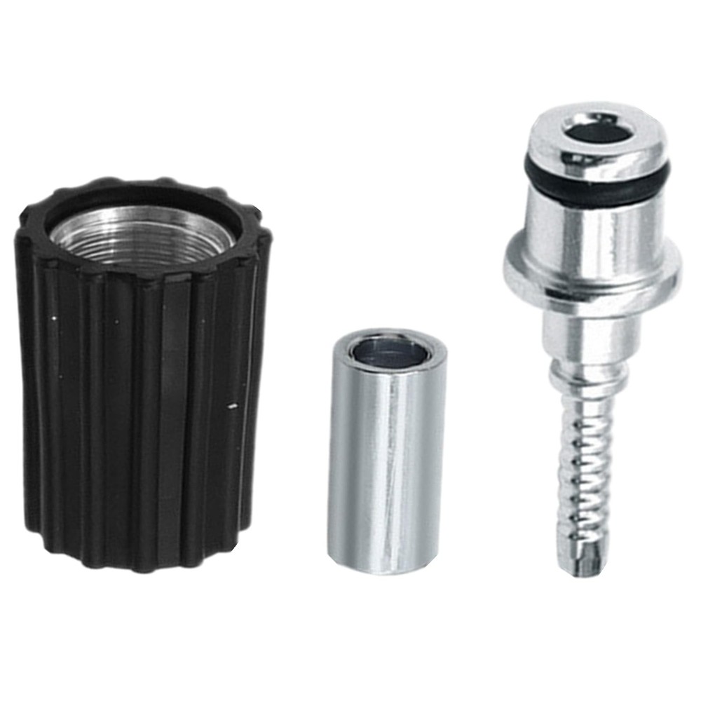 High Pressure Washer Hose Repair Kit, Washers 15 inches, Silver Black