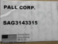 Pall Corp Filter Sag3143315 26″ Length 8″ Id, 12-7/8″ Od