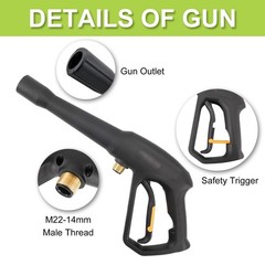 High Pressure 17.95 x 9.09 x 1.85 inches, B – Gun With 1 Spray Tip 1900 Psi