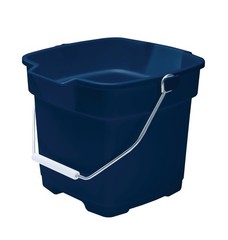 Rubbermaid Roughneck Square Bucket 12-Quart Blue Sturdy 12 QT., Royal
