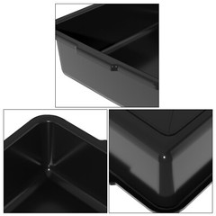 12Pack Commercial Bus Box/Utility Tub – Plastic Storage Bin Dish Basin, 13 Liter