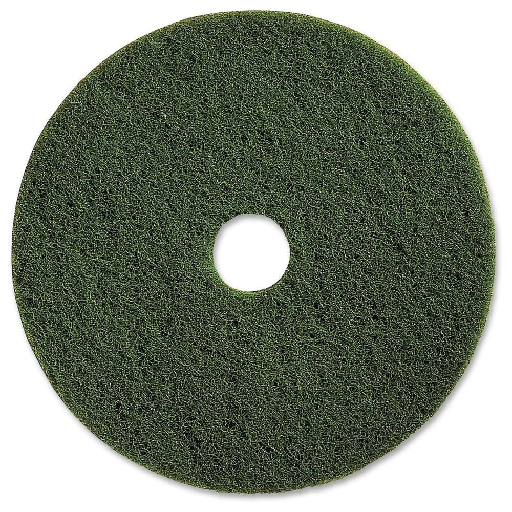 Genuine Joe 20″ Scrubbing Floor Pad – 5/carton – Fiber – Green (gjo-90320)