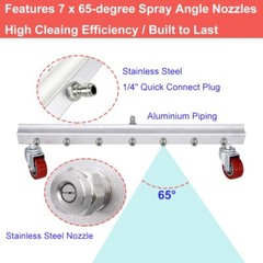 25.6″ Pressure Power Washer Undercarriage Under Car Cleaner 4000 PSI Water Broom