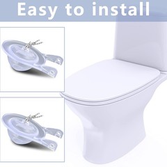 2Pcs 3Inch Toilet Flapper Replacement Kit for 99-827 Flap Parts Clear